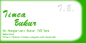 timea bukur business card